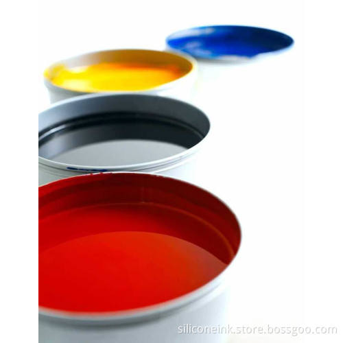 Silicone rubber spraying ink